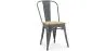Chaise de salle à manger - Design industriel - Acier et bois - Nouvelle édition - Stylix image 9