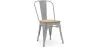 Chaise de salle à manger - Design industriel - Acier et bois - Nouvelle édition - Stylix image 9