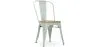 Chaise de salle à manger - Design industriel - Acier et bois - Nouvelle édition - Stylix image 9