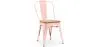 Chaise de salle à manger - Design industriel - Acier et bois - Nouvelle édition - Stylix image 9