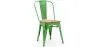 Chaise de salle à manger - Design industriel - Acier et bois - Nouvelle édition - Stylix image 9