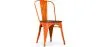 Chaise de salle à manger - Design industriel - Acier et bois - Nouvelle édition - Stylix image 9