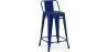 Tabouret de bar avec dossier - Design industriel - 60cm - Nouvelle édition - Stylix image 9