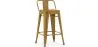 Tabouret de bar avec dossier - Design industriel - 60cm - Nouvelle édition - Stylix image 9