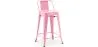 Tabouret de bar avec dossier - Design industriel - 60cm - Nouvelle édition - Stylix image 9