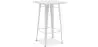 Table tabouret carrée - Design industriel - 100 cm - Galla image 9