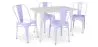Pack Table à manger et 4 Chaises à manger Design industriel - Nouvelle édition- Bistrot Stylix image 9