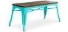 Banc Design Industriel - Bois et Métal - Stylix image 9