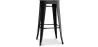 Tabouret de bar - Design industriel - Bois et acier - 76 cm - New Edition- Stylix image 9