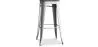 Tabouret de bar - Design industriel - Bois et acier - 76 cm - New Edition- Stylix image 9