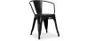 Chaise de salle à manger avec accoudoirs - Design industriel - Acier - Nouvelle édition - Stylix image 9