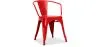 Chaise de salle à manger avec accoudoirs - Design industriel - Acier - Nouvelle édition - Stylix image 9