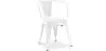 Chaise de salle à manger avec accoudoirs - Design industriel - Acier - Nouvelle édition - Stylix image 9