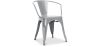 Chaise de salle à manger avec accoudoirs - Design industriel - Acier - Nouvelle édition - Stylix image 9