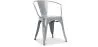 Chaise de salle à manger avec accoudoirs - Design industriel - Acier - Nouvelle édition - Stylix image 9