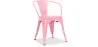 Chaise de salle à manger avec accoudoirs - Design industriel - Acier - Nouvelle édition - Stylix image 9