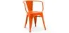 Chaise de salle à manger avec accoudoirs - Design industriel - Acier - Nouvelle édition - Stylix image 9