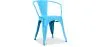 Chaise de salle à manger avec accoudoirs - Design industriel - Acier - Nouvelle édition - Stylix image 9