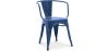 Chaise de salle à manger avec accoudoirs - Design industriel - Acier - Nouvelle édition - Stylix image 9