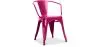 Chaise de salle à manger avec accoudoirs - Design industriel - Acier - Nouvelle édition - Stylix image 9