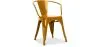 Chaise de salle à manger avec accoudoirs - Design industriel - Acier - Nouvelle édition - Stylix image 9