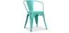 Chaise de salle à manger avec accoudoirs - Design industriel - Acier - Nouvelle édition - Stylix image 9