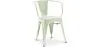 Chaise de salle à manger avec accoudoirs - Design industriel - Acier - Nouvelle édition - Stylix image 9