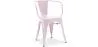 Chaise de salle à manger avec accoudoirs - Design industriel - Acier - Nouvelle édition - Stylix image 9