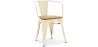 Chaise de salle à manger avec accoudoirs - Design industriel - Bois et acier - Nouvelle édition - Stylix image 9
