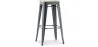 Tabouret de bar - Design industriel - Bois et acier - 76cm - Nouvelle édition - Stylix image 9