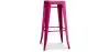 Tabouret de bar - Design industriel - Bois et acier - 76cm - Nouvelle édition - Stylix image 9