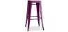 Tabouret de bar - Design industriel - Bois et acier - 76cm - Nouvelle édition - Stylix image 9