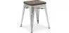 Tabouret de Bar Design Industriel - Bois & Métal - 45 cm - Nouvelle Edition - Stylix image 9