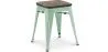 Tabouret de Bar Design Industriel - Bois & Métal - 45 cm - Nouvelle Edition - Stylix image 9