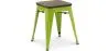 Tabouret de Bar Design Industriel - Bois & Métal - 45 cm - Nouvelle Edition - Stylix image 9