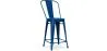 Tabouret de bar avec dossier - Design industriel - 60cm - Nouvelle édition - Stylix image 9