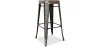 Tabouret de bar – Style industriel – Acier – 76 cm – Stylix image 9