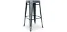 Tabouret de bar – Style industriel – Acier – 76 cm – Stylix image 9