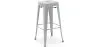 Tabouret de bar – Style industriel – Acier – 76 cm – Stylix image 9