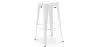 Tabouret de bar – Style industriel – Acier – 76 cm – Stylix image 9