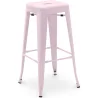 Tabouret de bar – Style industriel – Acier – 76 cm – Stylix image 9