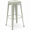 Tabouret de bar – Style industriel – Acier – 76 cm – Stylix image 9