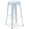 Tabouret de bar – Style industriel – Acier – 76 cm – Stylix image 9