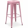 Tabouret de bar – Style industriel – Acier – 76 cm – Stylix image 9