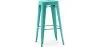 Tabouret de bar – Style industriel – Acier – 76 cm – Stylix image 9