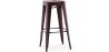 Tabouret de bar – Style industriel – Acier – 76 cm – Stylix image 9