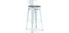 Tabouret de Bar - Design Industriel - Bois et Acier - 76cm - Stylix image 9