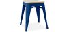 Tabouret de bar design industriel - Bois et acier - 45cm - Nouvelle édition - Stylix image 9