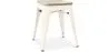 Tabouret de bar design industriel - Bois et acier - 45cm - Nouvelle édition - Stylix image 9