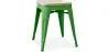 Tabouret de bar design industriel - Bois et acier - 45cm - Nouvelle édition - Stylix image 9